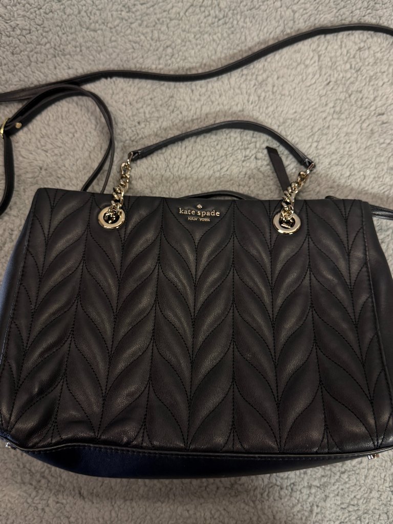 Kate Spade New York Meena Briar Lane Quilted Black Purse
